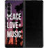 Peace Love And Music Galaxy Z Fold3 5G Skin
